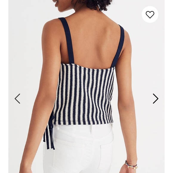 SOLD| Madewell striped wrap tank - Picture 4 of 4